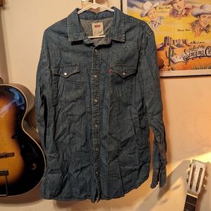 Men's Levi's Denim Snap Shirt